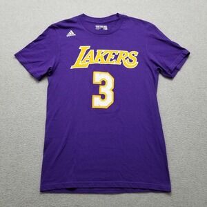Los Angeles Lakers‎ Shirt Mens Small Purple Crew Neck Adidas Basketball